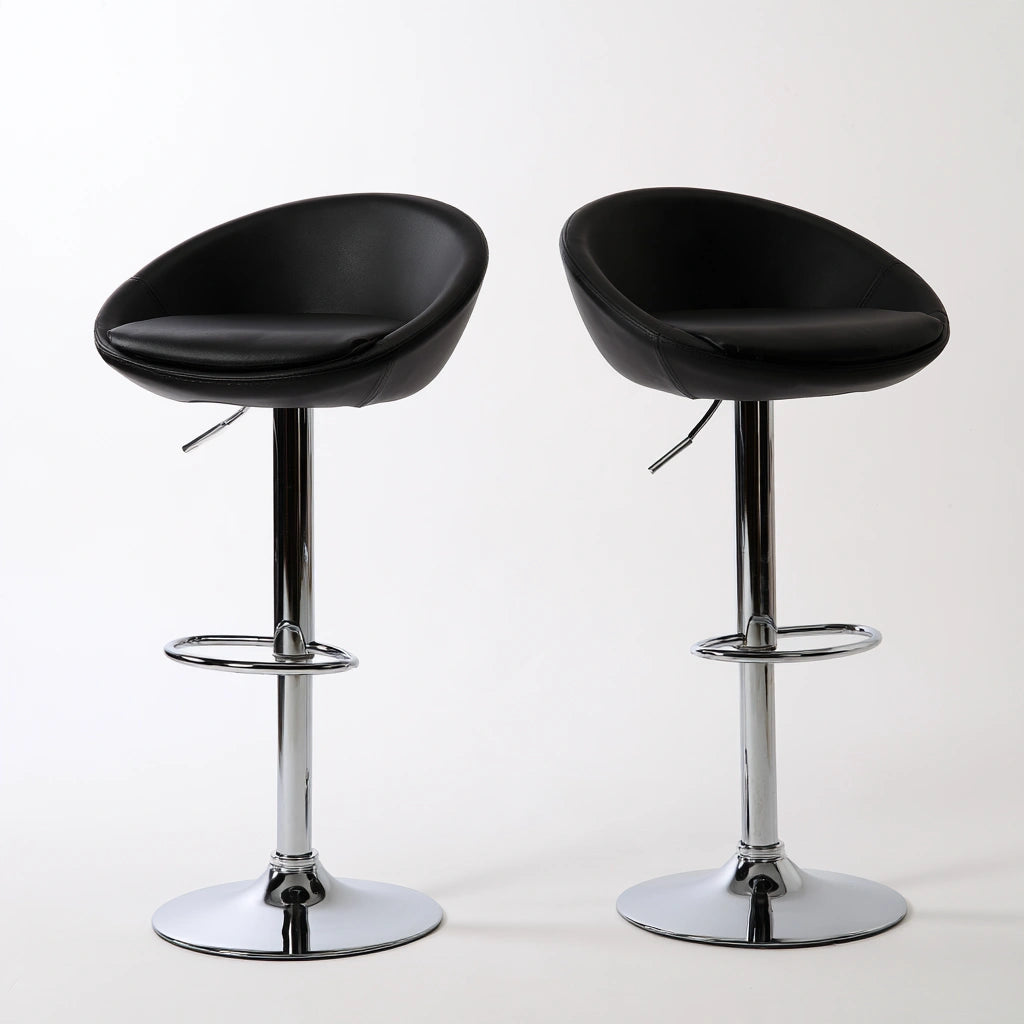 Tabouret de bar aux lignes épurées réglable, coloris gris