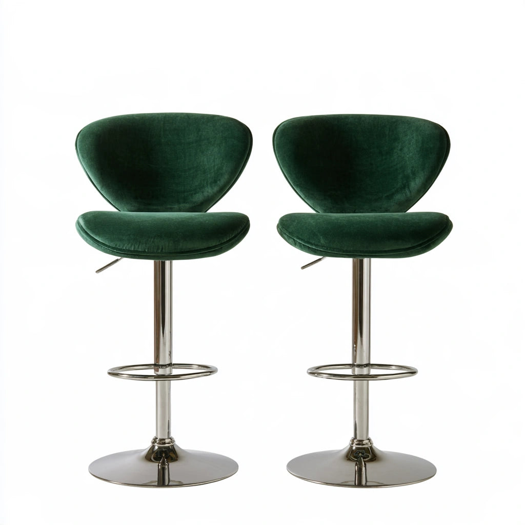 Tabouret de bar aux lignes épurées, coloris gris