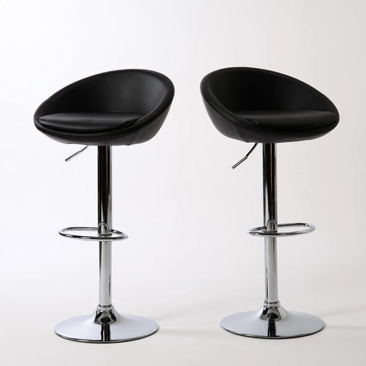Tabouret de bar aux lignes épurées réglable, coloris gris
